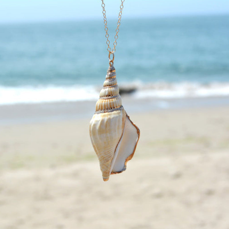 Conch shell necklace