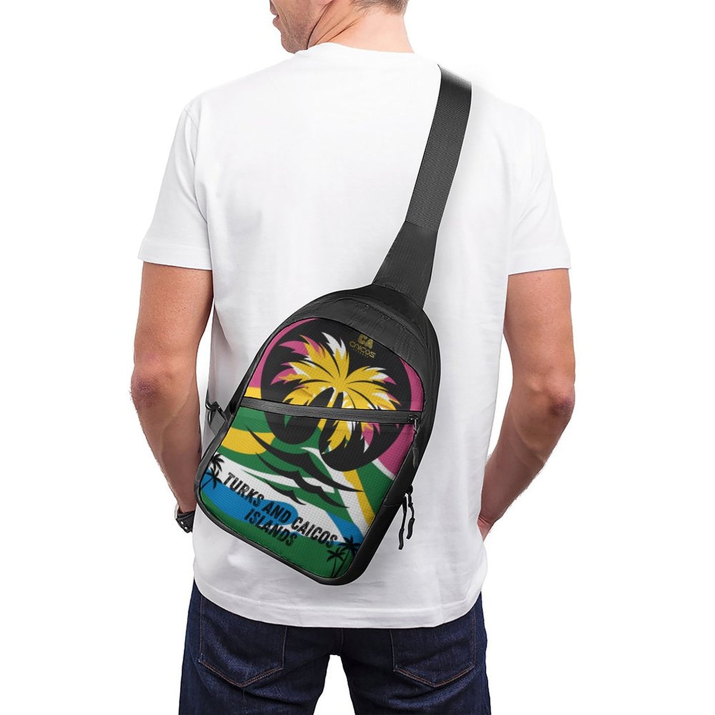 Turks and Caicos Palm Tree Crossbody Bag