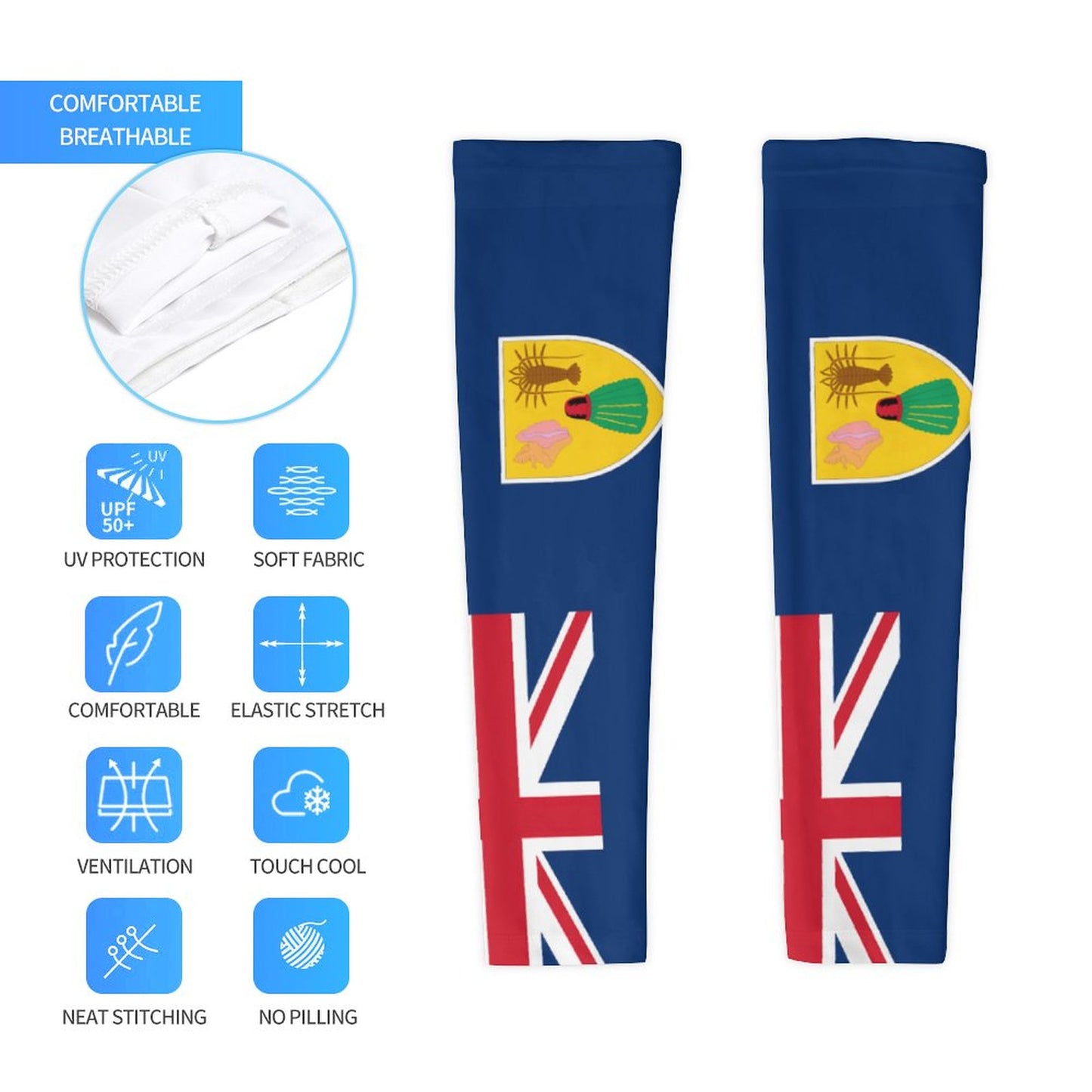 Turks Cooling UV-Proof Arm Sleeves (A Pair)