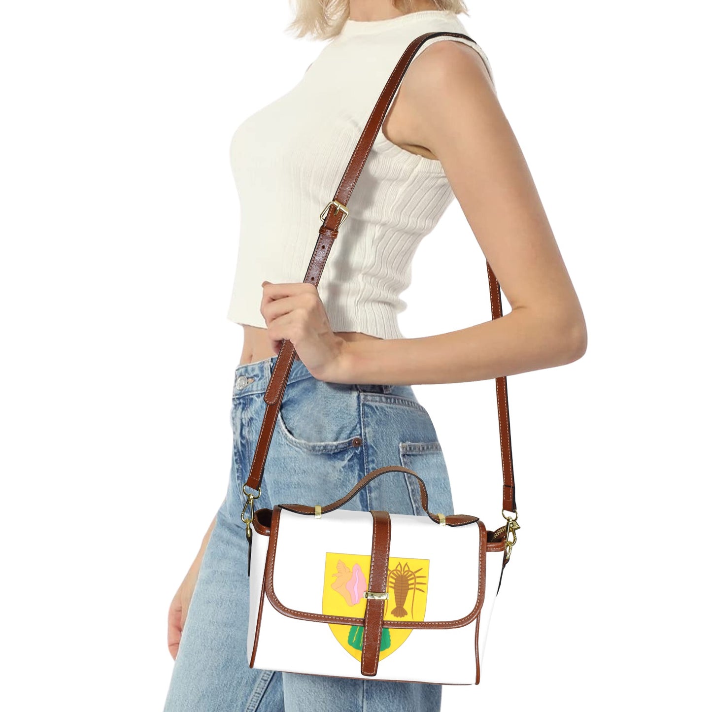 Turks and Caicos Leather Crossbody Bag