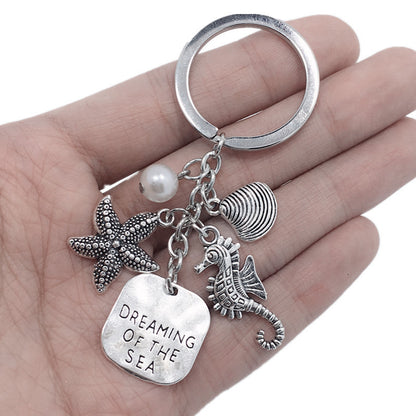 Ocean Dream Keychain Shell Pearl SEA